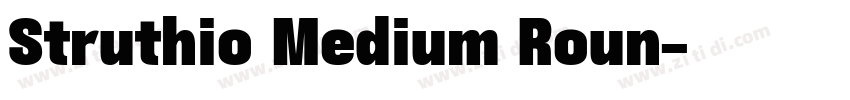 Struthio Medium Roun字体转换